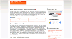 Desktop Screenshot of beste-waermepumpe.de